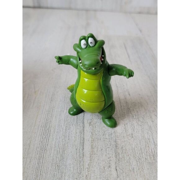 Rainforest Cafe 2000 alligator gold tooth crocodile toy figure - Picture 1 of 4